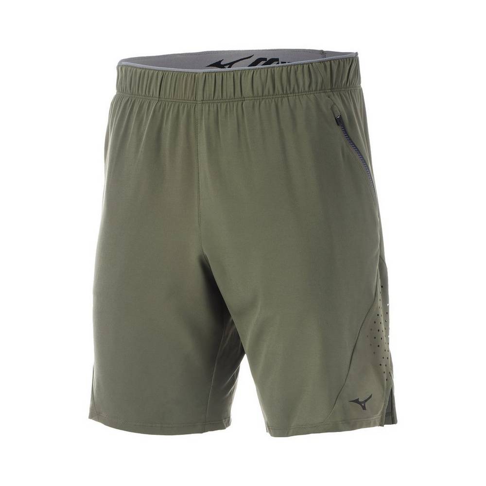 Mizuno Men's Alpha 9" Running Shorts Green (421920-KDM)